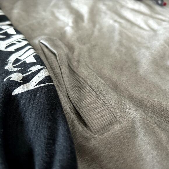 NWT Eleven Paris Men’s Black Gray Tie-Dye Hooded Sweatshirt Large - Picture 3 of 9